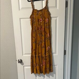 Floral Mustard Dress